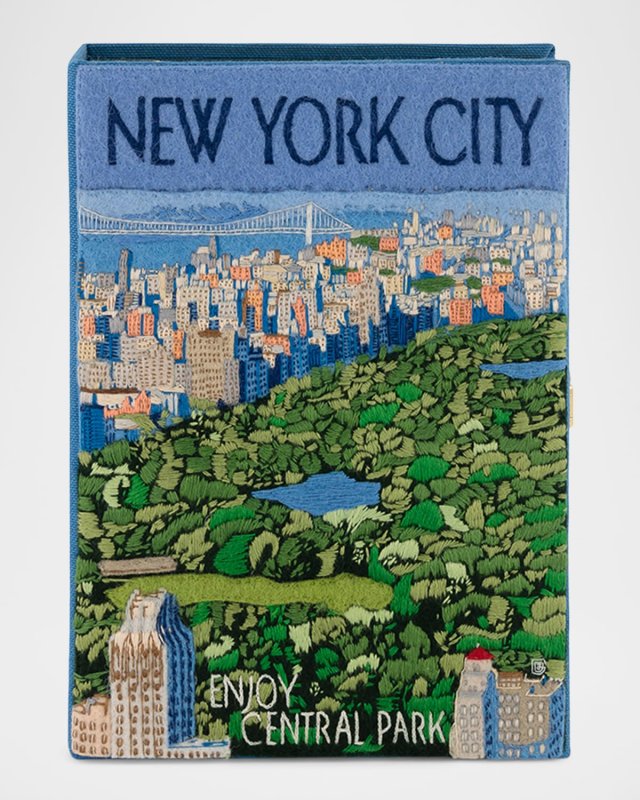 New York City Book Clutch Bag